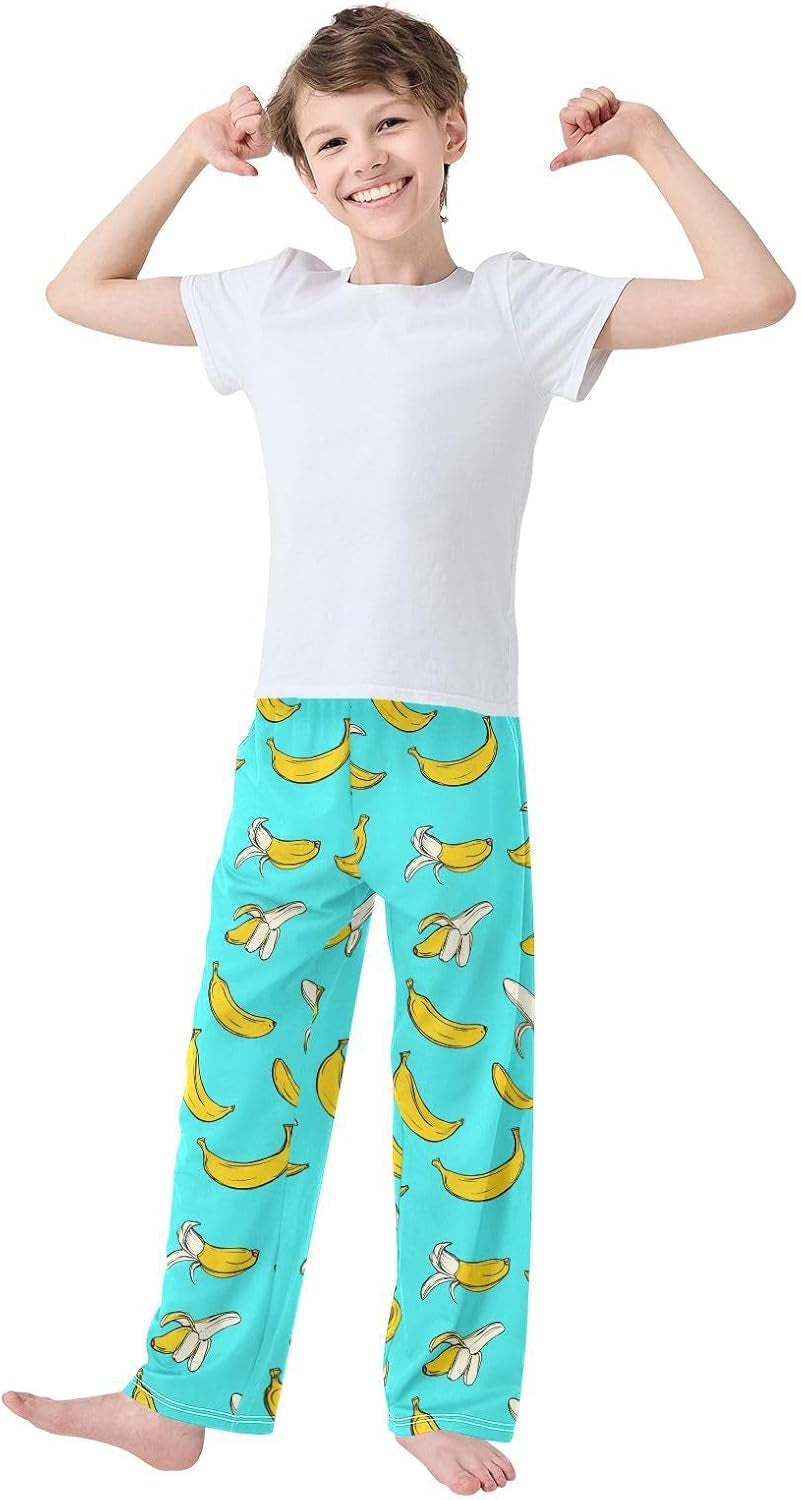Pajama Pants Bananas Black Lounge Pajama Bottoms Soft Sleep Pjs Sleepwear S