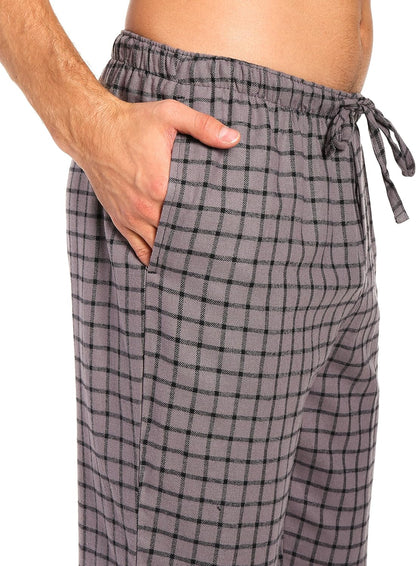 Twin Boat Mens Pajama Pants - 100% Cotton Flannel Mens Lounge Pants